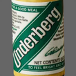 Underberg digestif bottle in brown paper wrapping