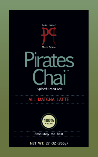 ★ chai⭐︎　★ Pirates Matcha Chai Latte 27oz EXTRA SPICY beta